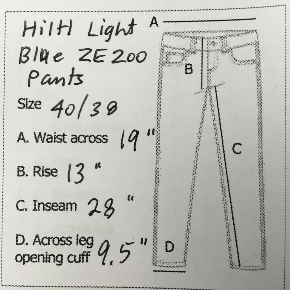 Hiltl Mens ZE200‎ Dress Pants 36 to 38×28 Trousers Light Blue